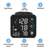 Bluetooth Voice Wrist Blood Pressure Monitor USB Rechargeable Large Display Tonometer Digital Sphygmomanometer baumanometer 2