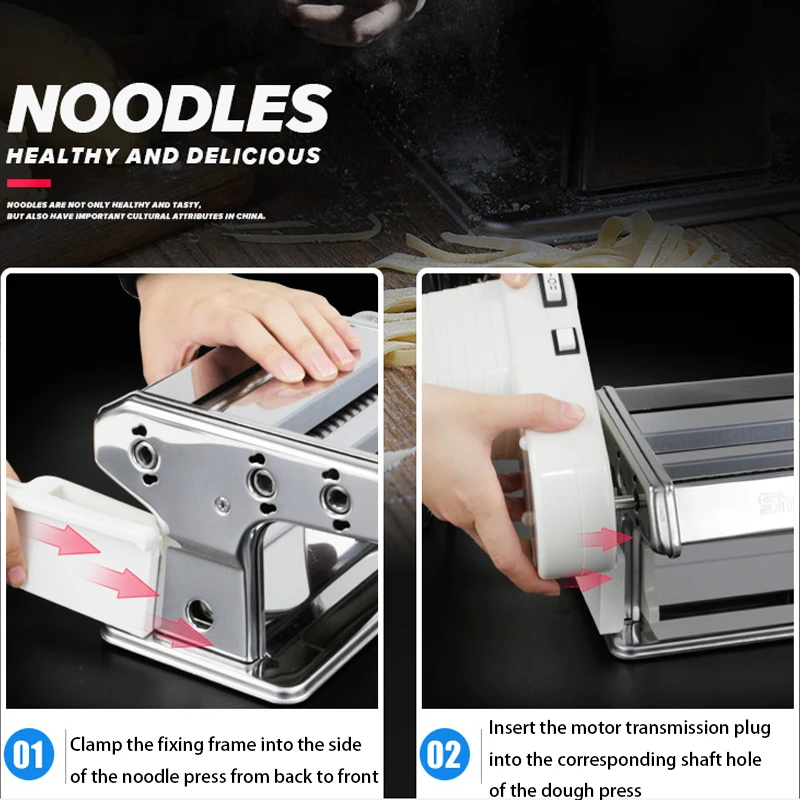 Pressing flour machine home electric noodle automatic pasta machine stainless steel noodle cutting dumpling skin