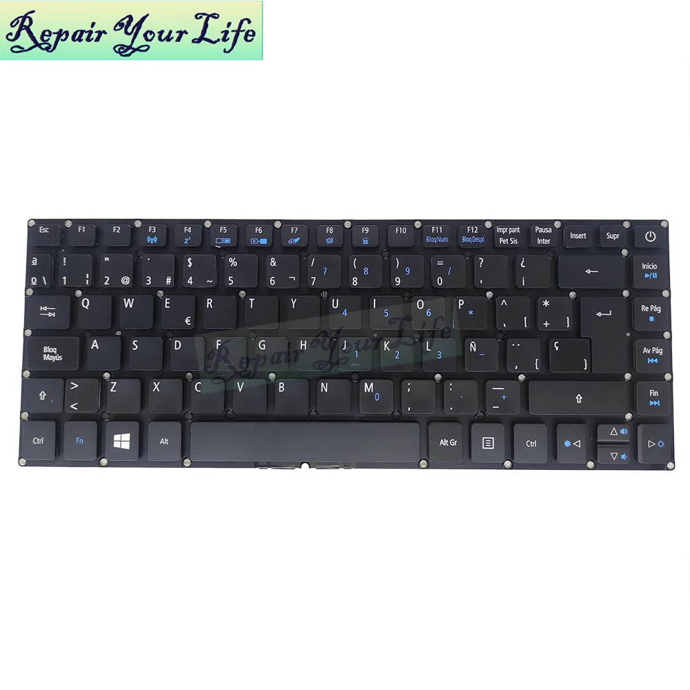 Backlit Teclado Espanhol para Acer Aspire E14 E5473 E5-474 E5-475 E5-422 E5-432 E5-452 E5-491 Lv4p-a51bwl Espanha Teclados do Portátil - Imagem 4