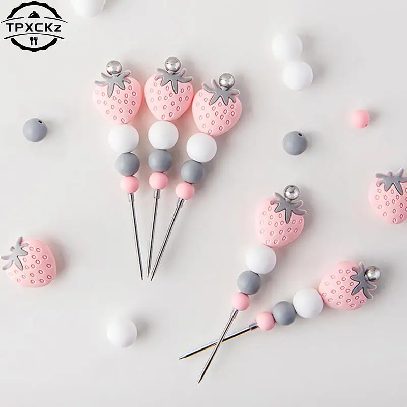 

Strawberry Icing Biscuit Exhaust Needles Fondant Painting Mixing Needle Cake Decorating 3D Modelling Tools Baking Accessories