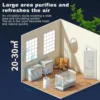 Multifunctional Desktop Air Purifier Remove Formaldehyde H13 HEPA Filter UVC Car Air Purifiers for Bedroom Home 6