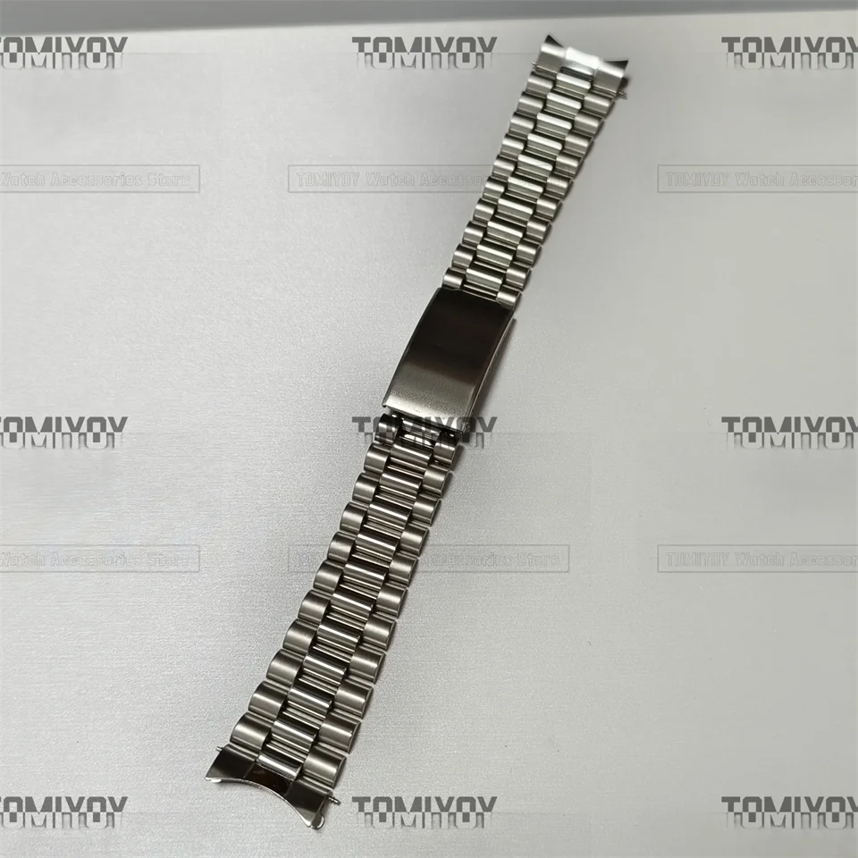 

18mm 19mm 20mm 21mm 22mm Curved End Stainless Steel President Bracelet Fit For Rolex Seiko Omega Mechanical Wristwatch