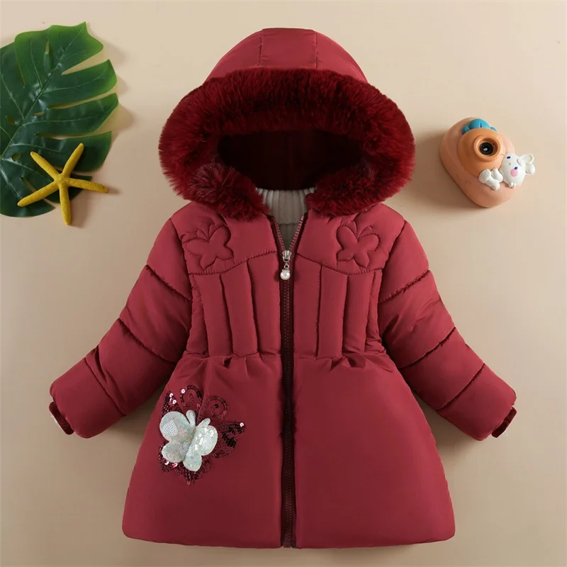 Winter Girls Casual Warm Parkas Children Windproof Thick Down Puffer Jacket Teen