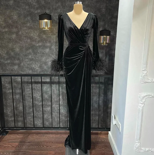 

Glitter Yellow One Shoulder Beads Sequined Formal Long Prom Dress 2021 Dubai Arabic Robe De Soiree Party Evening Gowns 01