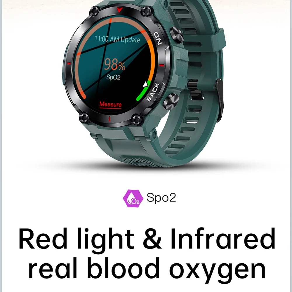 Aolon K37 ߿ Ʈ ġ  2023 480mAh GPS IP68  360*360 HD ȭ   ǰ  PK t rex 2 ð