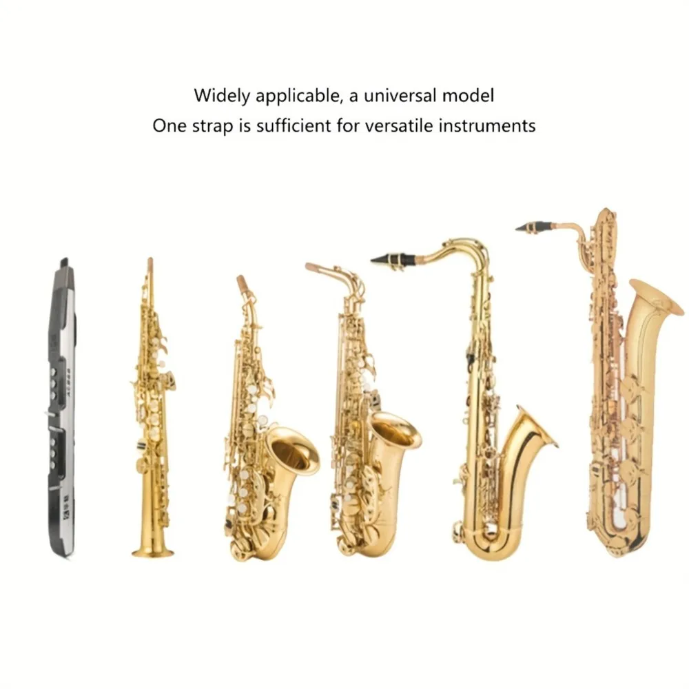 Imbracatura per sassofono Supporto per sassofono Comodo gancio per tracolla per sax per sassofono Corno tenore Baritono Soprano Clarinetto - immagine 6