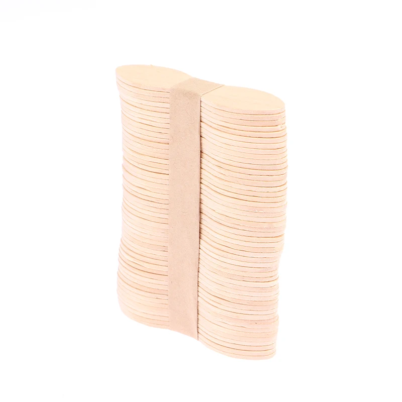 50Pcs Wax Waxing Disposable Sticks Wood Tongue Depressor Spatula Woman Wooden Body Hair Removal Sticks Beauty Toiletry Kits 3