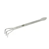 Mini Gardening Rake Spatula Silver 2 in 1 Stainless Steel Bonsai Gardening Tool 2