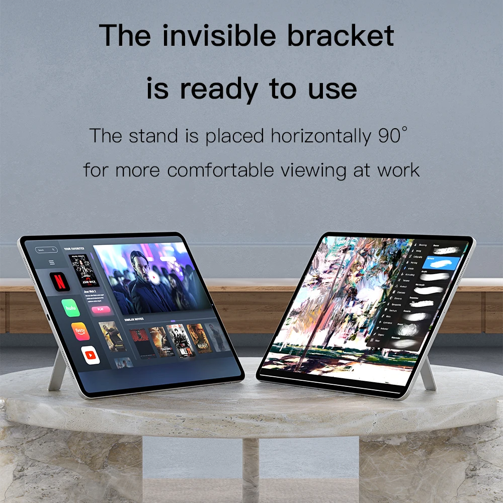 Mini L Shaped Tablet Stand Foldable Aluminium Alloy Plate Stand Table Holder Bracket for iPad Huawei Samsung Pad KEYSION tablet stand,tablet holder,ipad laptop holder