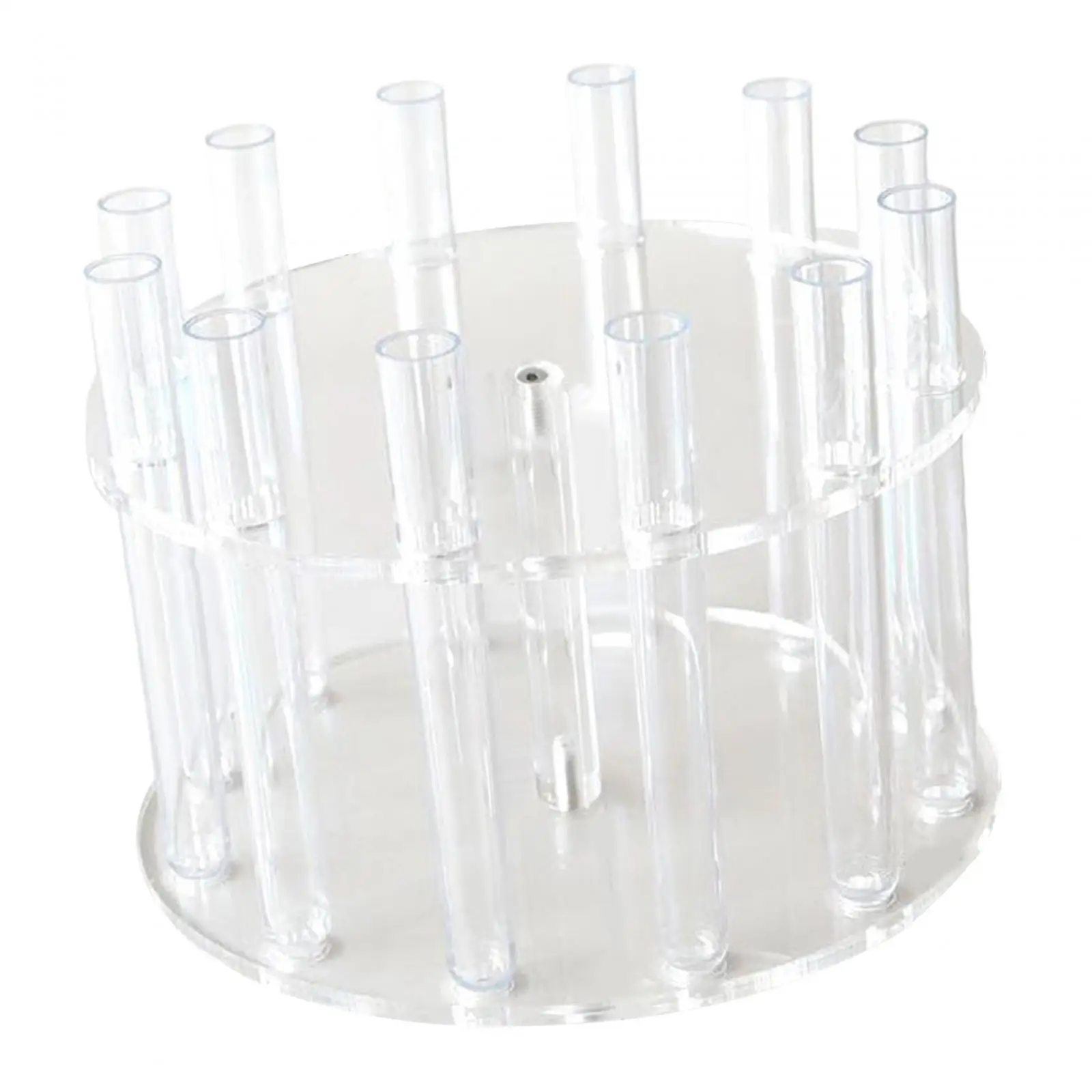 Clear Acrylic Cake Stand Cake Display Stand Cake Tray Floral Cake Centerpiece Round Cake Riser for Birthday Party Decoration