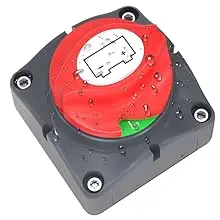 DaierTek Batterie-Trennschalter, 12 V, 48 V, Wohnmobil, Auto, Marine-Batterie-Schalter, Kupfer-Batterie-Trennschalter für Boot, ATV, UTV, Fahrzeuge – Detail 4