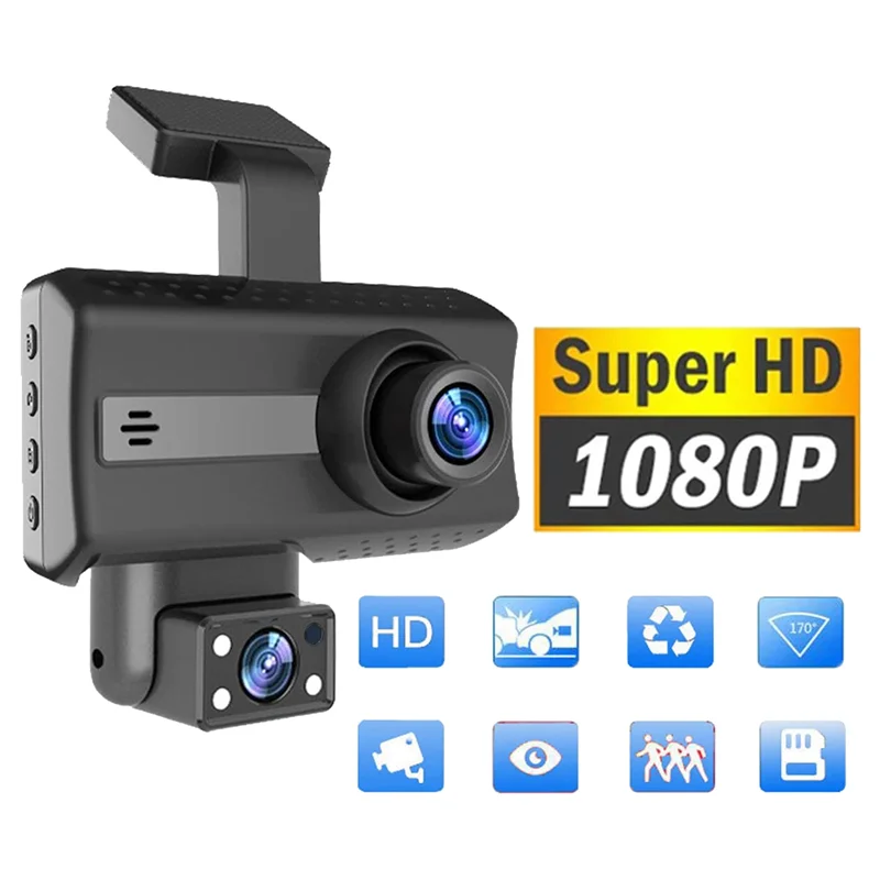 New 1080P HD Car Dash Camera Car DVR Driving Recorder, 3.0 Inch IPS Screen Dashboard Camera, Parking Monitor, Loop Recording