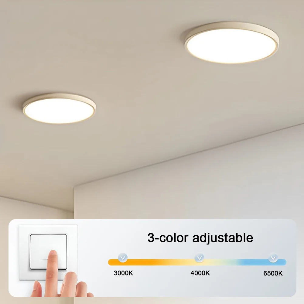 Description Picture 6 of item3.94 Inch LED Retrofit Kit 18W 1530LM Dimmable Ceiling Fan LED Light Replacement 3000K/4000K/6500K Round LED Light Engine