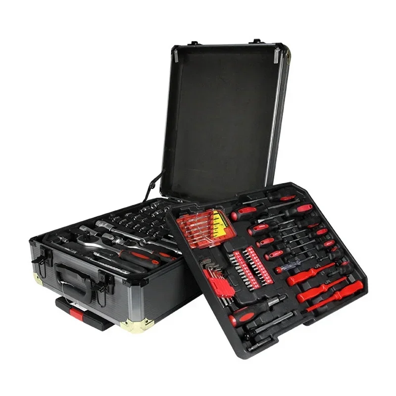 Popular Hardware 186 pcs Repair Multi Function Combination Car Repair Socket Ratchet Wrench Sets Full Hand Tool Set 6