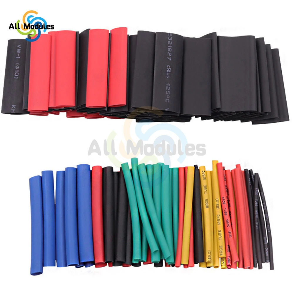 750PCS Heat-shrink Tubing Thermoresistant Tube Heat Shrink Wrapping Kit Electrical Connection Wire Cable Insulation Sleeving