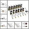 15Pcs Brass Brush Steel Wire Wheels Brushes Electric Drill Rotary Tool Polishing Dremel Rotary Tool Metal Rust Removal Brush Set 2