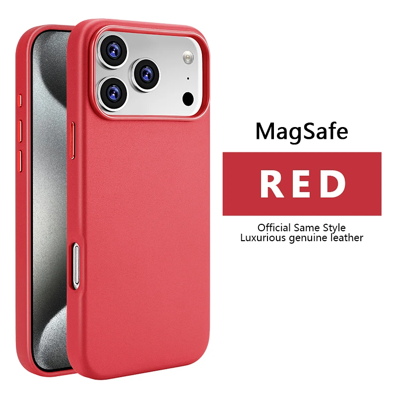 Luxury Magnetic Leather Phone Case with MagSafe Compatibility