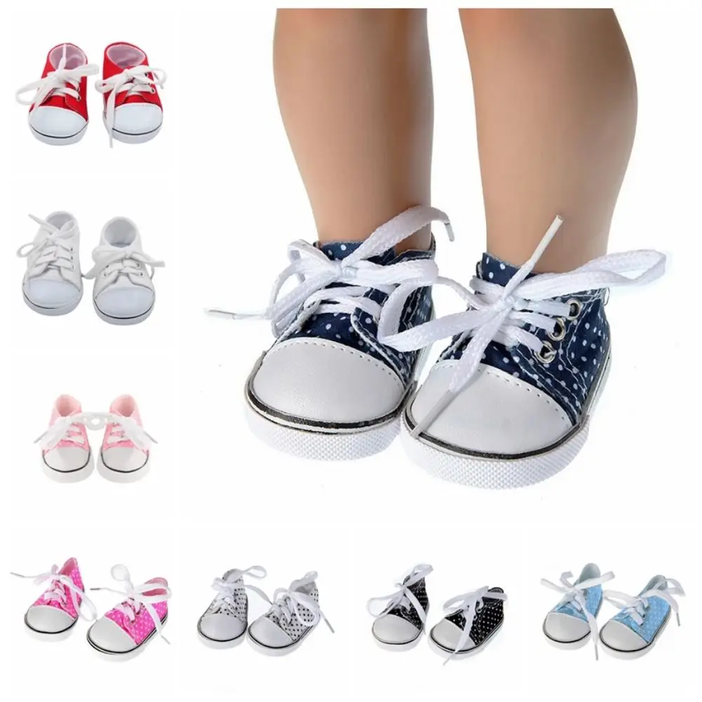 Lace-up Doll Canvas Shoes Sneakers Shoes Mini Kawaii BJD Doll Shoes Colorful Cute Doll Sneakers Children Toy