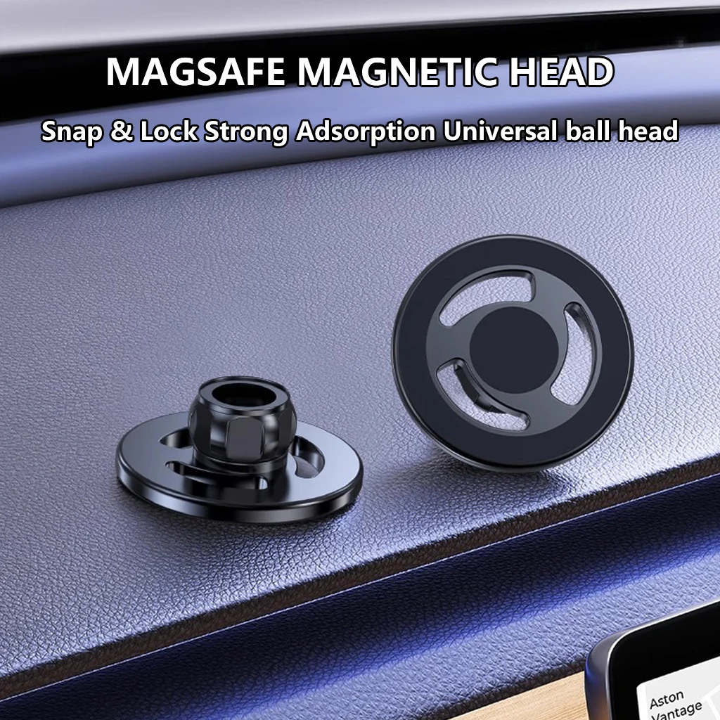 MagSafe 자동차 마운트 자기/무선 충전기 자석 브래킷에 대 한 17mm 볼 헤드 자료에 대 한 범용 자기 자동차 전화 홀더