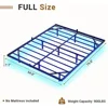 Floating Bed Frame Full Size with LED Lights, Metal Platform Full Bed, No Box Spring Needed, Easy to Assemble 2