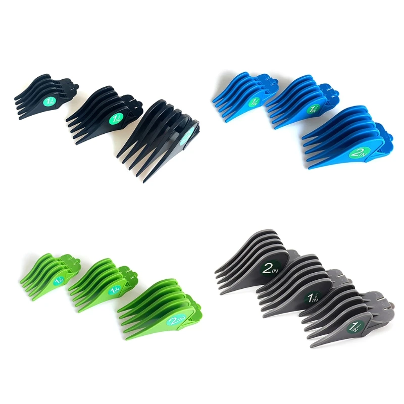 

3Pcs Hair Clipper Guides Combs Kit, Professional Trimmer Attachment Hair Clipper Replacement Guards Parts for WAHL N0PF