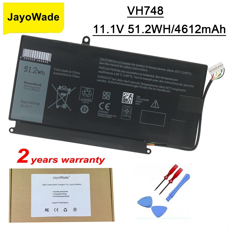

Новый аккумулятор для ноутбука JayoWade VH748 для DELL Vostro 5460 5470 5560 14 5480 для Inspiron 14 5439 V5460D-1308 5470D-1328