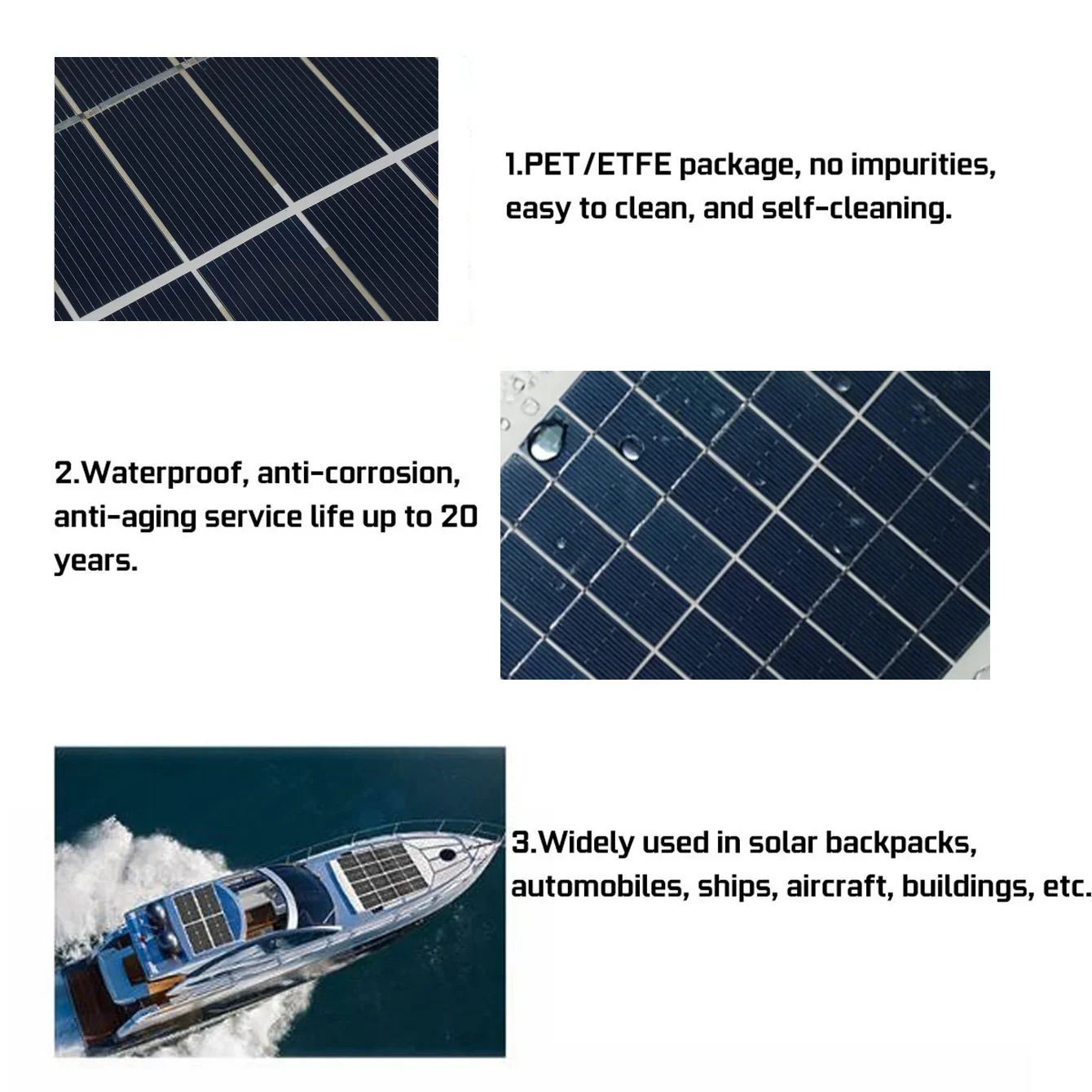 Solar Charger Waterproof Portable - 5V 35W USB Fast Charging for Phones Outdoor Camping RV & Emergency Power Supply EESBAO