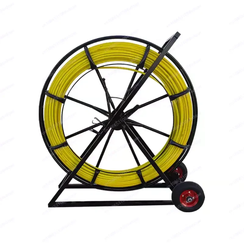 New 8mm 100m Fiberglass Wire Cable Running Rod Snakes Fish Tape Electric Wire Power Cable Puller Machine Pulling Puller Guide