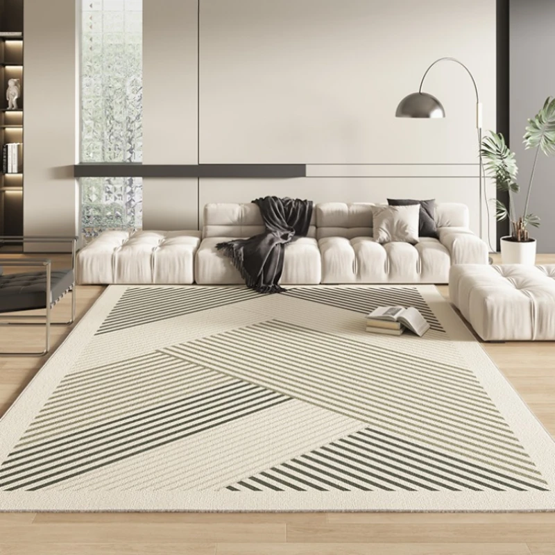 Black White Minimalist Living Room Large Area Carpets Abstract Lines Bedroom Carpet Striped Design Rug Geometric Pattern Rugs IG - Image 4