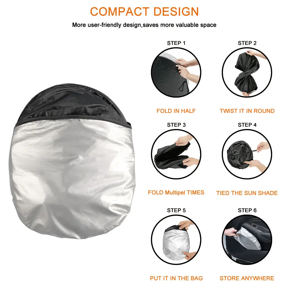 Parasole Auto Per Peugeot 208 2012-2024 - Parasole Parabrezza Interno Argento - Foto 10