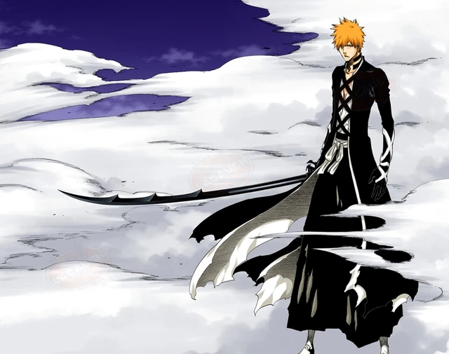 Anime Bleach: Thousand-year Blood War Arc Ichigo Kurosaki Cosplay Costume  Wig Shinigami Attire Black Kimono Cloak Fullbring Prop - Cosplay Costumes -  AliExpress