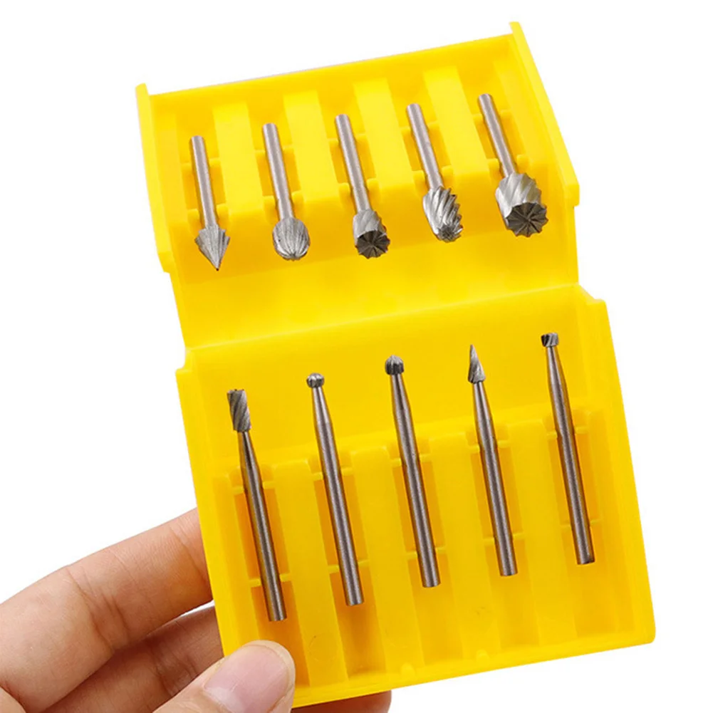 Carving Tools HSS Router Burrs Model Making Soft Materials Processing Suitable For Rotary Tools Various Job Applications