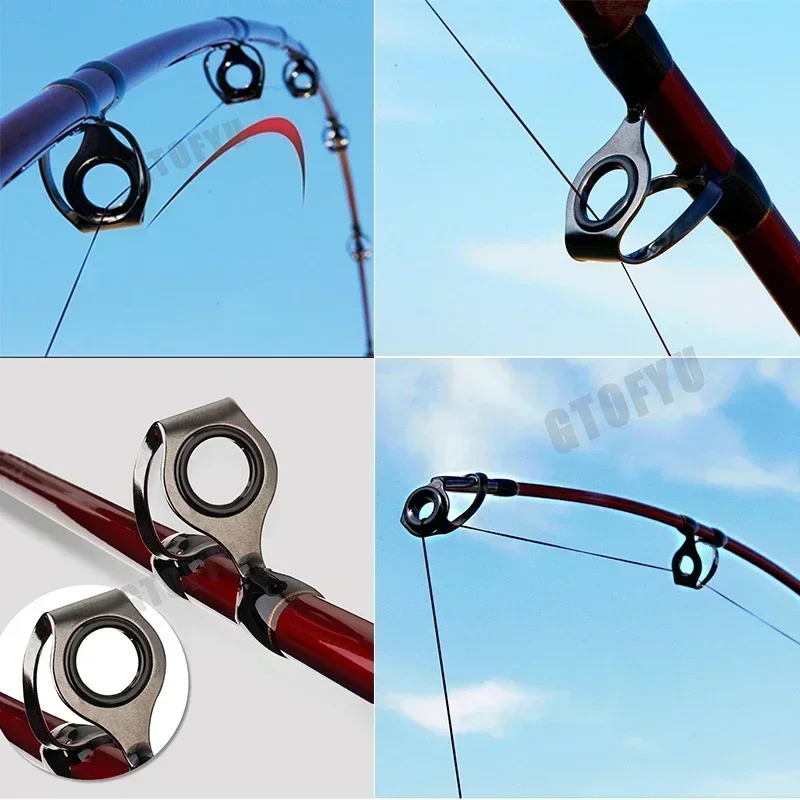 Portable Fishing Boat Rod Lure Rod Ultralight Hard Carbon Fishing Pole 1.8 M 2.1 M 2.4 Red Three-section fishing rod