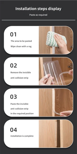 Silikon Anti-Kollisions-Tür aufkleber Möbel perforation freier, nicht  markierender Griff Kühlschrank Pufferst reifen Wand schutz - AliExpress