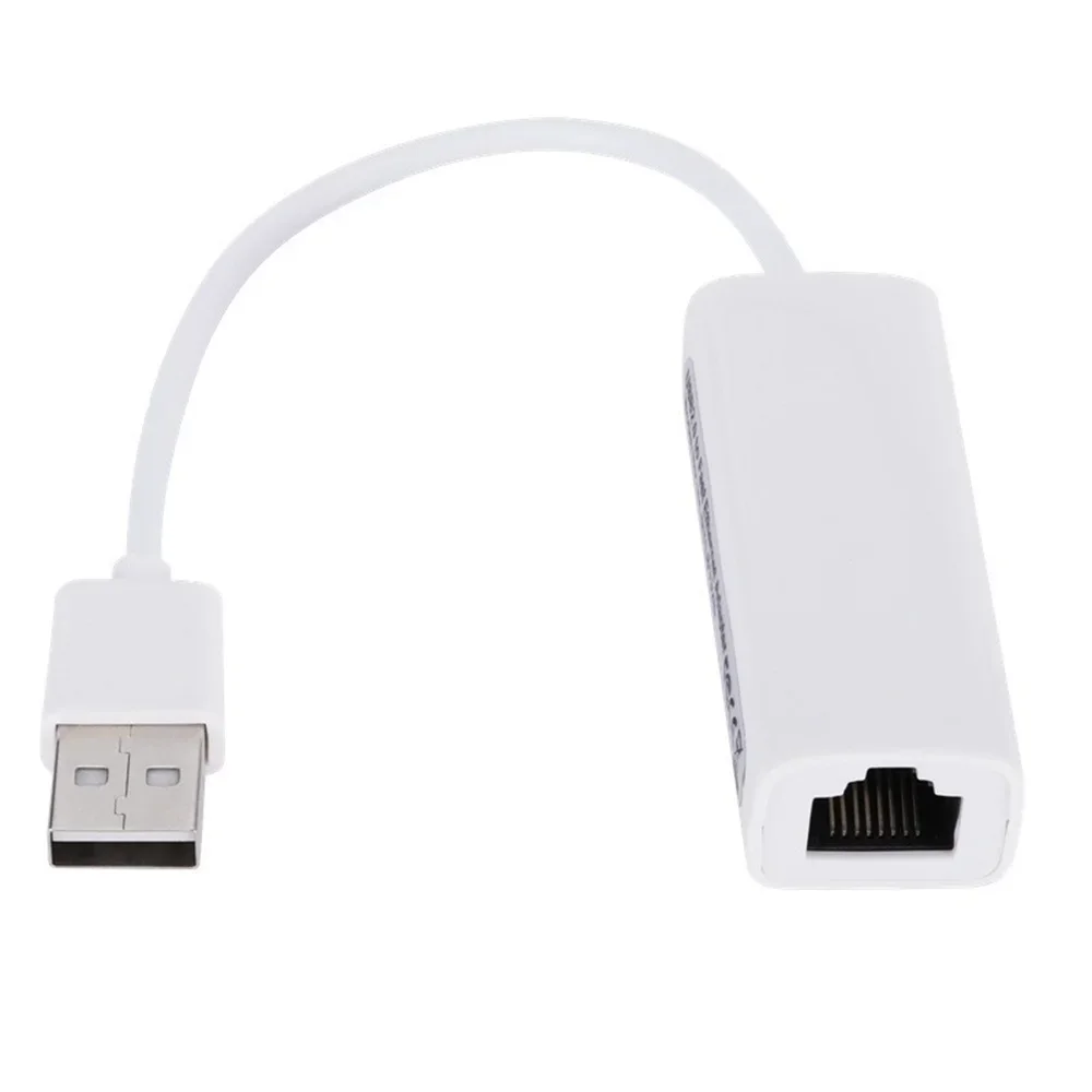 USB 2.0 유선 USB-RJ45 네트워크 카드 10/100Mbps USB-RJ45 이더넷 Lan 어댑터 네트워크 카드(PC 노트북용) Windows 7 8 10 11