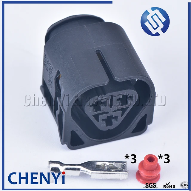 3 Pin auto waterproof Connector lgnition coil plug 12521437985 12527519996 2848393 for 318i 320