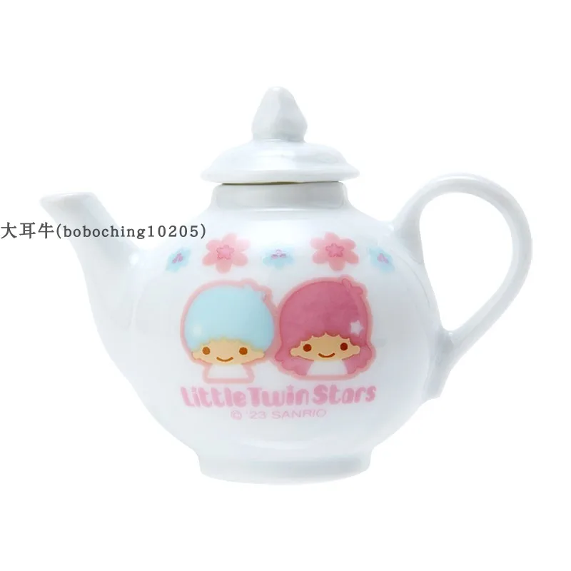Sanrio Hello Kitty Ceramics Cup Tea Kettle Water Pot Kawaii Girl Heart  Cherry Blossoms Pink with Coaster for Dormitory Home Gift - AliExpress