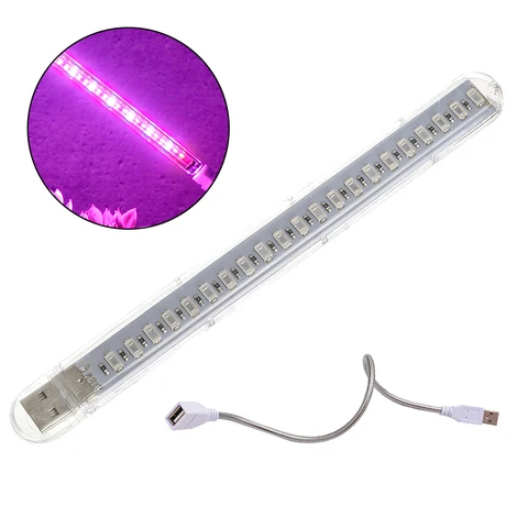 Led Grow Light USB Portable LED Plant Grow Light DC5V Full Spectrum Phyto Lamp 21 leds Rotation Flexible Light Indoor