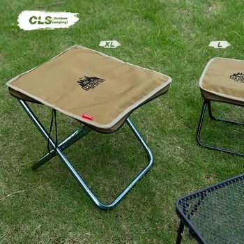 CLS Portable Camping Chair Lightweight Aluminum Alloy Frame Durable Oxford Fabric for Outdoor Fishing Picnic BBQ Beach Stool 1