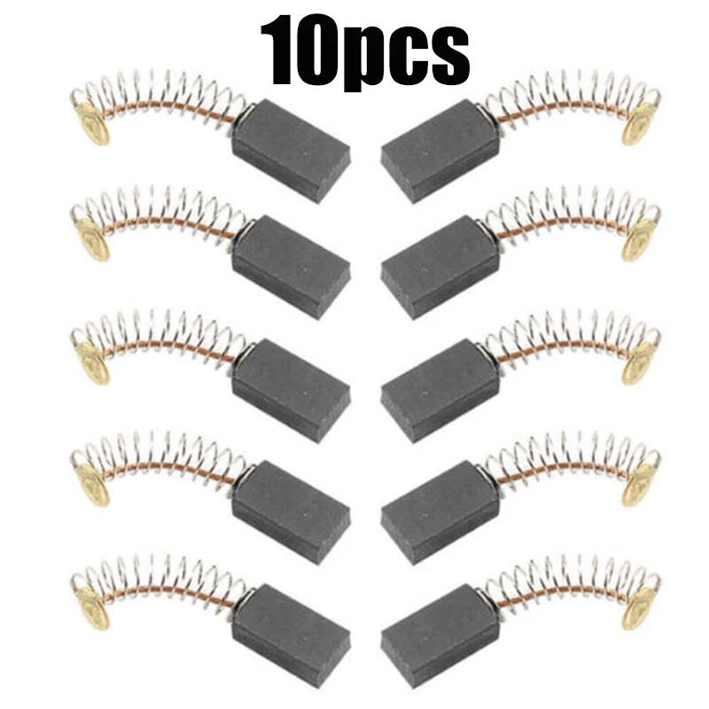 

Carbon Brush For Electric Tools 6x12x17mm 10pcs/set Electric Drill Chain Saw High Hardness Spring Extended Service Life