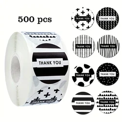 Round Self - Adhesive 'Thank You' Seal Stickers for Gift Boxes and Decorative Sealing (500pcs)
