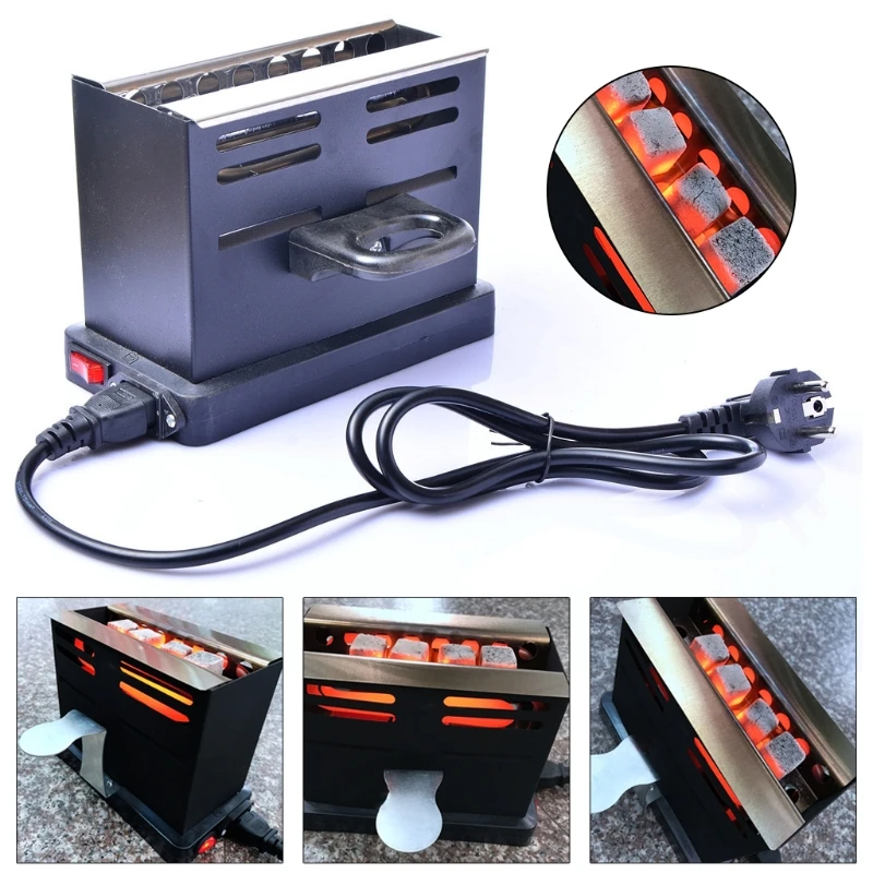 220V 800W Black Shisha  for BURNER Charcoal electric Stove Heater Coal Pl N0PF 2