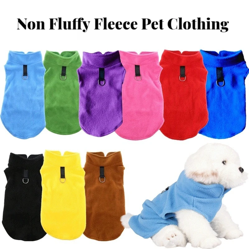 SoftFleeceDogClothesForSmallDogsSpringSummerPuppyCatsVest