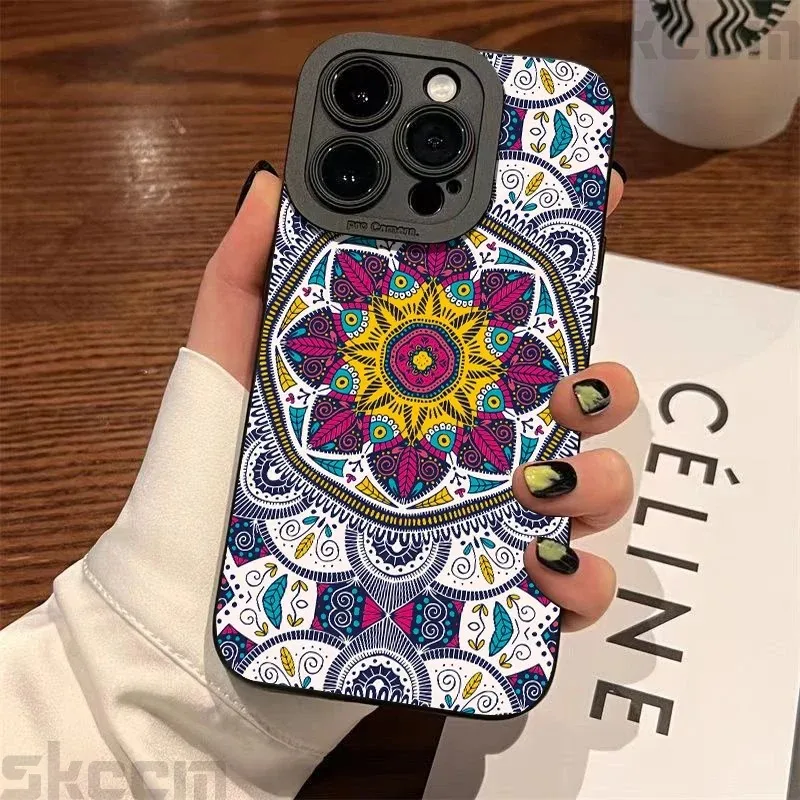 Vintage Totem Pattern Soft TPU Phone Case - Artistic Back Cover