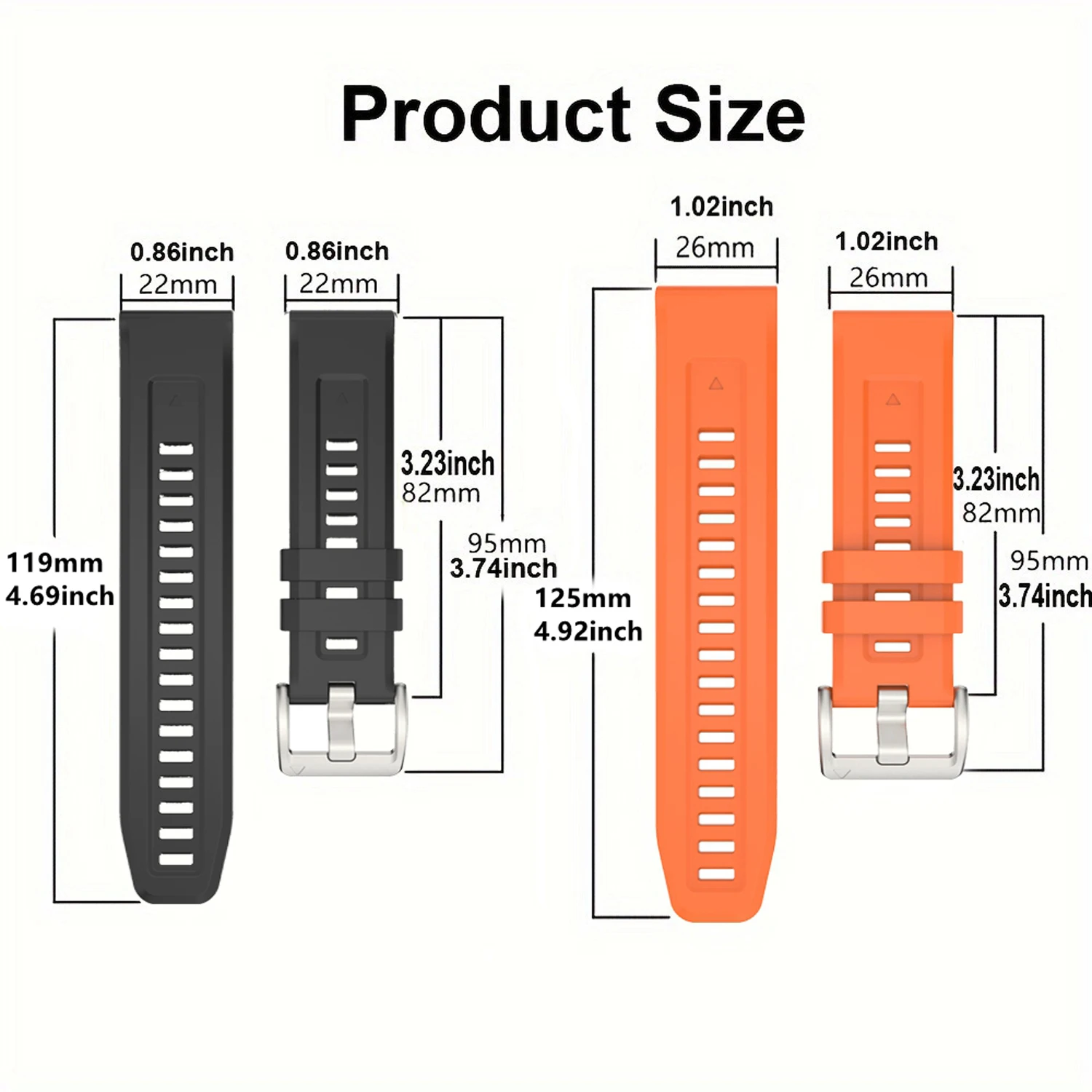 Premium Silicone Watch Strap - QuickFit Design