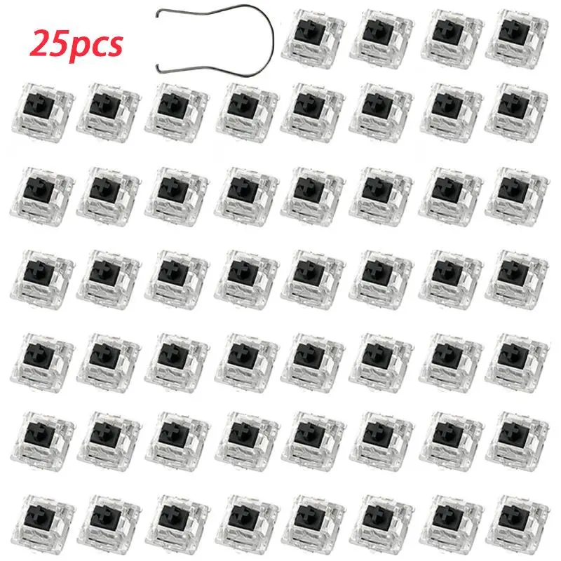 ITLY25/70pcs 포장 용접 핫 플러그 ??유니버설 3레그 샤프트 블랙 블랙티 그린 샤프트 무소음 방진 레드 샤프트