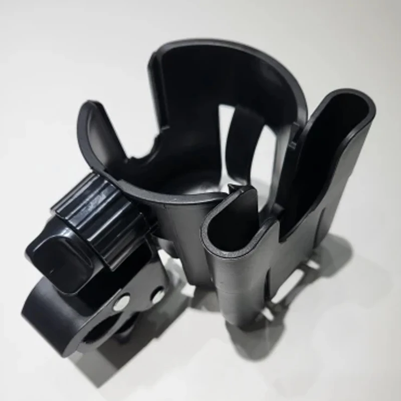 2-in-1 Universal Stroller Water Cup Holder with Phone Holder, Universal Bottle Holder for Wheelchair Stroller Accessories
