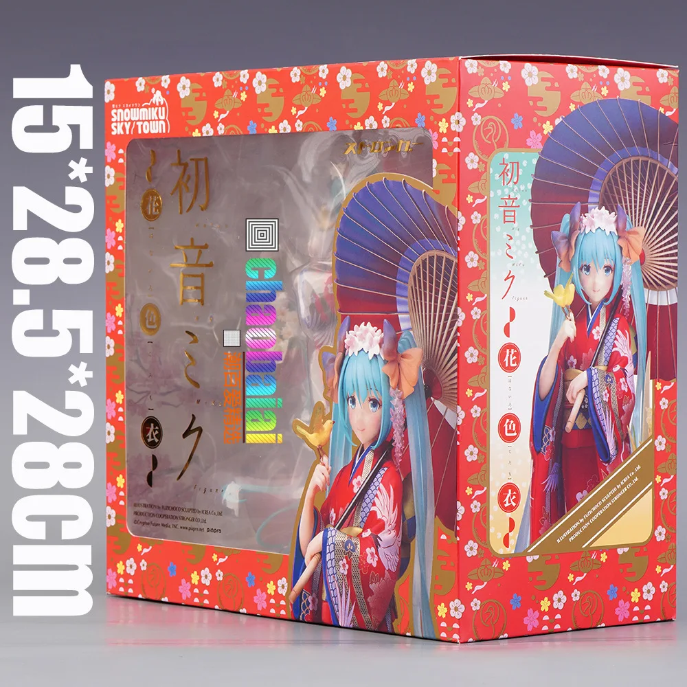 Figurine Hatsune Miku 26 Cm – Style Floral Oriental, PVC, Année 2025