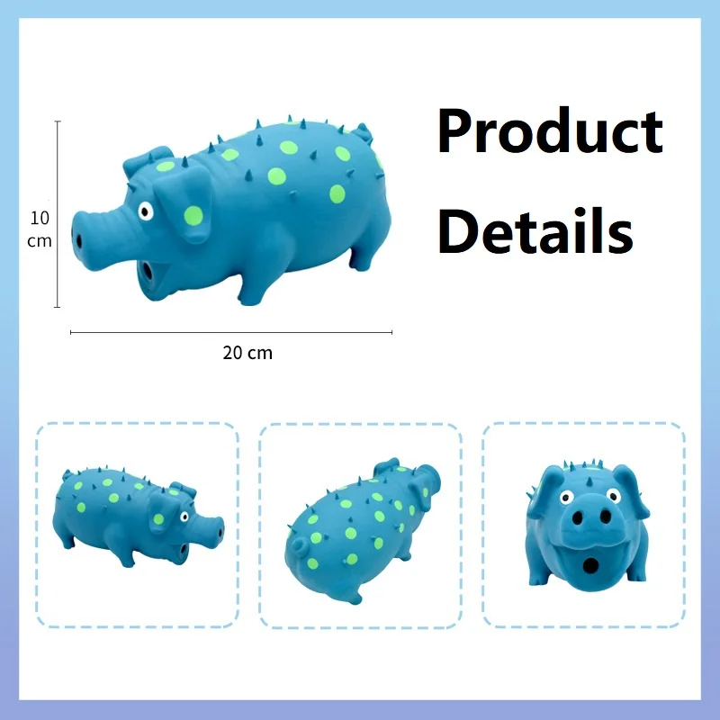 Pet Dog Sounding Piggy Squeak Bite Resistant Toys for Small Large Dog Interactive Puppy Toy Chew Toy Pet Tooth Clean Accessories 6