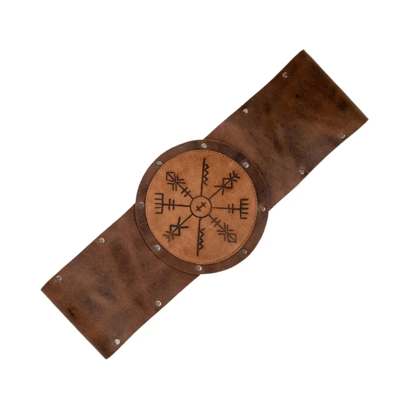 

Men Embossed Belt Wide Waistband Belt for Parties and Festivities Medieval Men Brown Waistband F0T5
